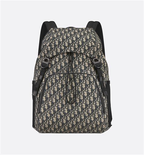 dior 8 backpack with flap|Dior 8 Backpack • Black Dior Oblique Jacquard – Curated Sense.